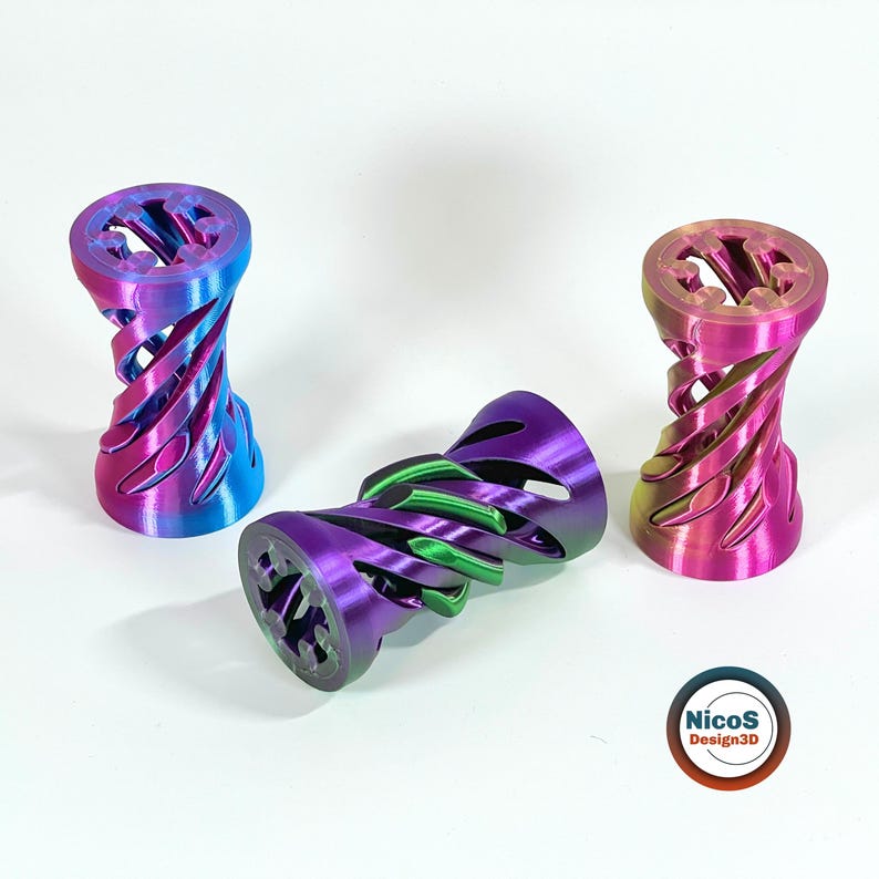 Arquivo STL - Modelo para Impressão 3D | Espiral Cinética Anti-Stress em Formato de Parafuso, Brinquedo de Mesa, Parafuso Impresso no Local para Alívio do Estresse imagem 10