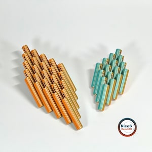 STL File - 3D Print Model | Fidget Tactile Wobble Crosses Desk Kinetic Toy for Stress Relief with Smooth Sliding Rods image 5