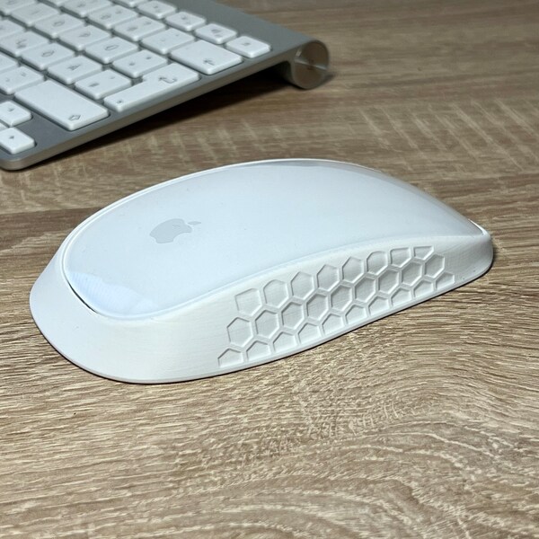 Apple Magic Mouse Ergonomic Case Extra Grip | STL File for 3D Printing DIY | Apple Mac Office Supplies | Desk Setup | Gift idea