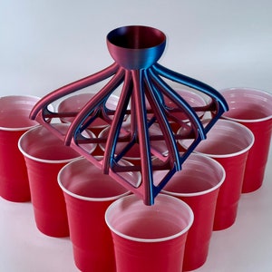 Beer Pong Funnel STL File for 3D Printing DIY Beer Pong Beer Pong Drinking Game House party party game gift image 3
