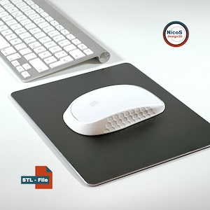 STLファイル - 3Dプリントモデル | Apple Magic Mouse エルゴノミックグリップケース（スナップフィット、プロファイルタッチ、リアリフト付き）