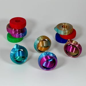 Anti Stress Fidget Gyroscope Spinner Keychain Print in Place | 3D printed design