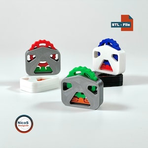 Archivo STL - Modelo para impresión 3D | Rueda antiestrés con clic, juguete antiestrés táctil con clic para aliviar el estrés