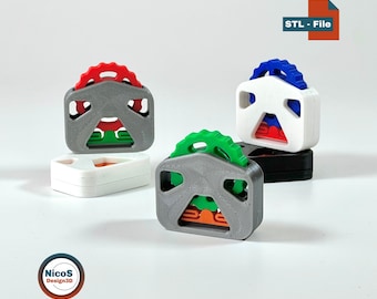 STL File - 3D Print Model | Fidget Click Wheel, Clicky Tactile Detent Fidget for Stress Relief