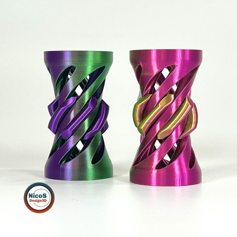 Arquivo STL - Modelo para Impressão 3D | Espiral Cinética Anti-Stress em Formato de Parafuso, Brinquedo de Mesa, Parafuso Impresso no Local para Alívio do Estresse imagem 8