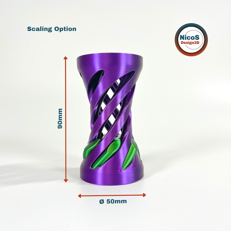 Arquivo STL - Modelo para Impressão 3D | Espiral Cinética Anti-Stress em Formato de Parafuso, Brinquedo de Mesa, Parafuso Impresso no Local para Alívio do Estresse imagem 3