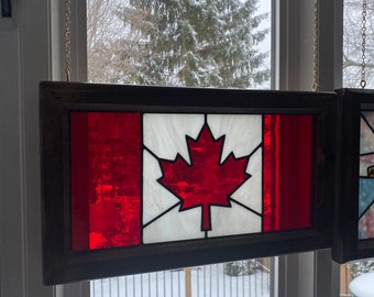 Stained Glass Canada Flag