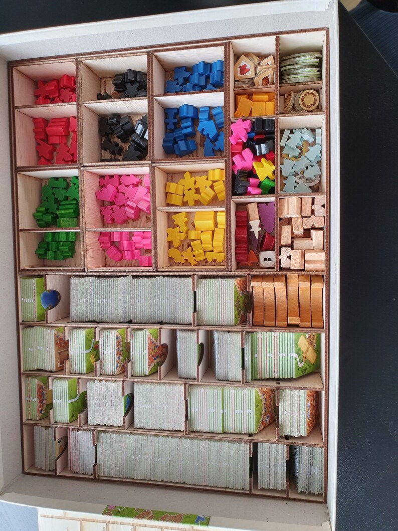 Game Box Sectionizier Carcassonne Big Box Dividers Design Files (english, Dutch & German) - Etsy