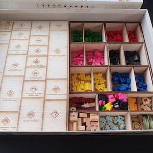 Carcassonne big box dividers design files (English, Dutch & German)