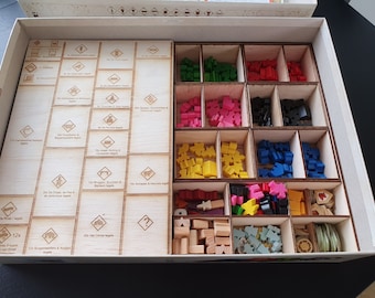 Carcassonne big box dividers design files (English, Dutch & German)