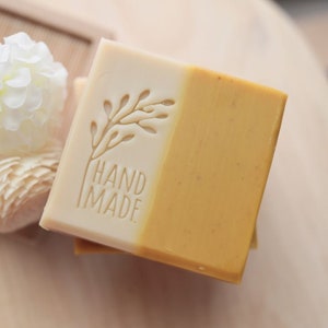 Handmade natural soap stamp, handmade soap stamp, custom soap