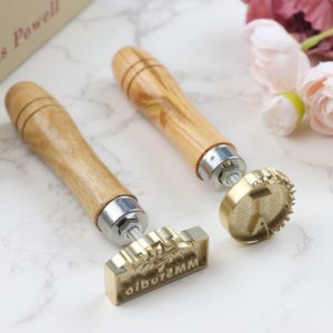 Custom Pottery Stamp | Personalized Ceramics Stamp | Custom Clay Stamp | Christmas Day Gift for Mom | Brass Clay Stamper | Gift for Children