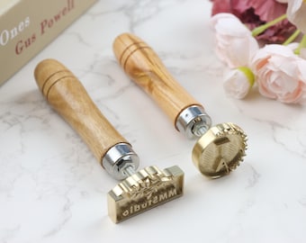 Custom Pottery Stamp | Personalized Ceramics Stamp | Custom Clay Stamp | Christmas Day Gift for Mom | Brass Clay Stamper | Gift for Children