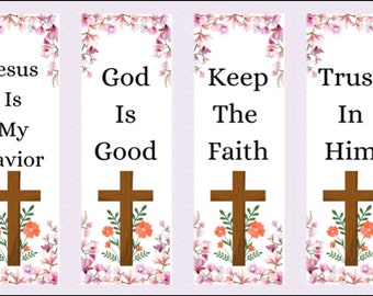 Religious Bookmarks: Jesus, God, Faith, Trust - Laminated or Non-Laminated