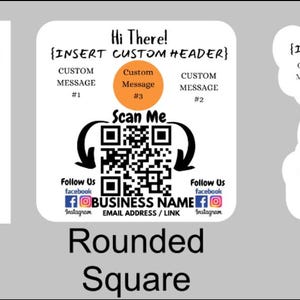 Custom QR Code Business Stickers – Personalized Scan Labels - Etsy