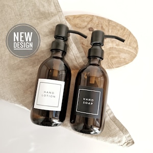 Personalised, Reusable Pump Bottle For Toiletries, Shampoo, Conditioner, Body Wash, Hand Soap. Mrs Hinch Inspired. Metal Pump Soap Dispenser