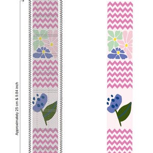 Miyuki Bead Template | Peyote Stitch Pattern & Loom Beading Graph | DIY Jewelry Design Chart | PDF | Delica Bead Design Chart
