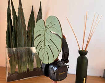 Monstera headphone stand