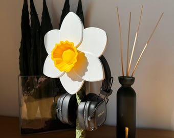 Narcis flower headphone stand