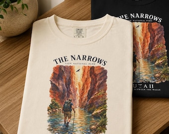 The Narrows Utah National Park Mountain T-Shirt