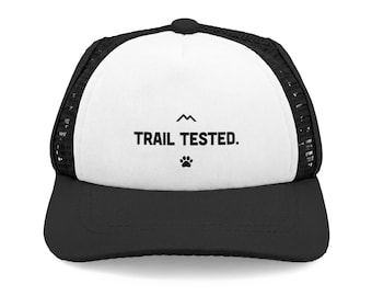 Trail Tested Dog Trucker Hat, Adjustable Hiking Cap, Pet Accessory