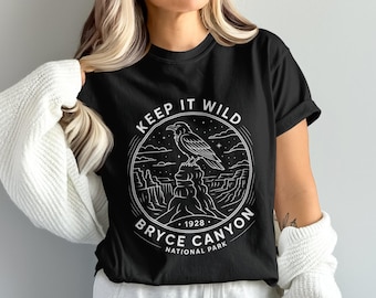 Bryce Canyon Raven Graphic T-Shirt: Keep It Wild, Nature Apparel