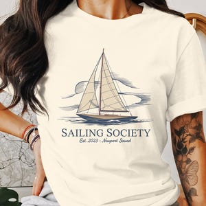 T-shirt Sailing Society: T-shirt Nautical Yacht Club