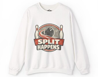 Split Happens Bowling Sweatshirt | Funny Bowling Shirt