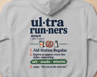 Ultra Runners Definition Apparel Trail Running Marathon Aid Station Salt Snacks Pretzel Graphic Print
