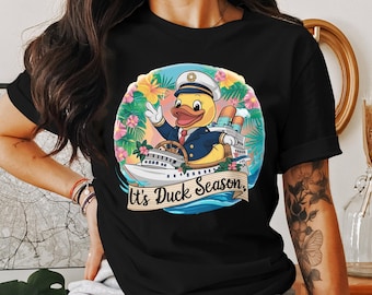 Duck Captain Cruise T-shirt: grappig T-shirt voor nautische vakantie