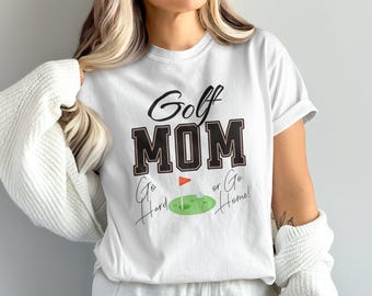 Camiseta de mamá golfista: divertida camiseta gráfica, regalo para amantes del golf