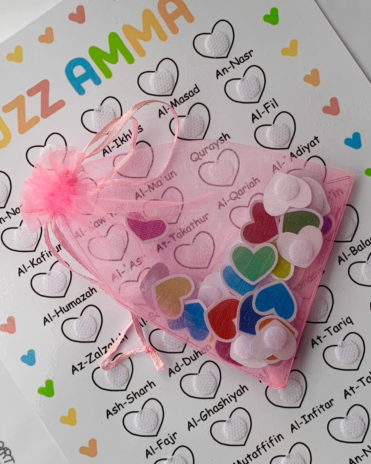 Juzz Amma Tracking Sheet Perfect for Muslims Seeking Knowledge Handmade ...