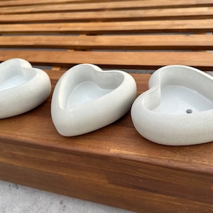 Concrete Open Heart Pot - Pot Only