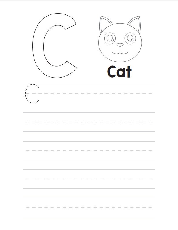 Letter Recognition Worksheets for Preschool Pre-k Kindergarten Toddler ...