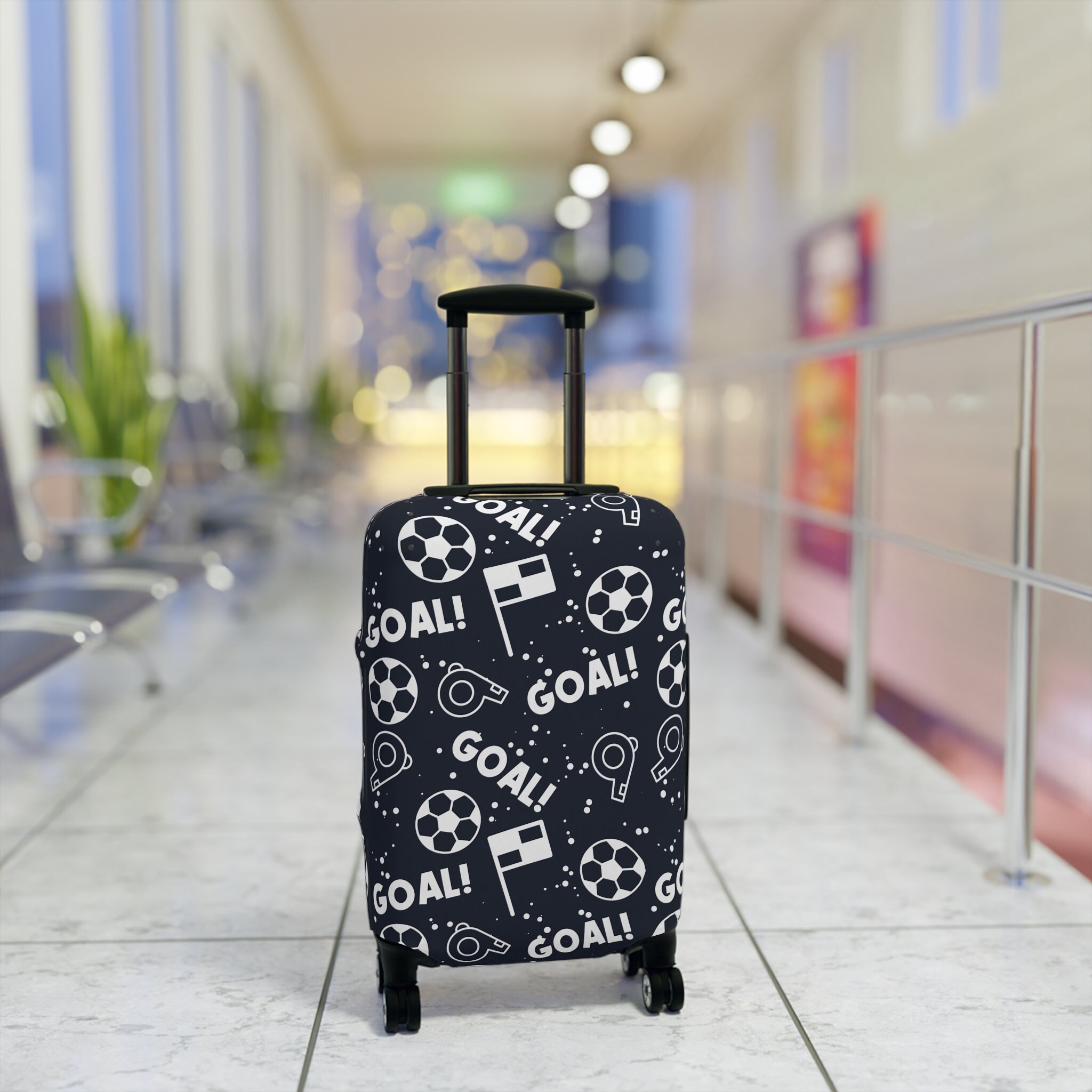 Printed Thick Luggage Protector 18"-32" Travel Suitcase Cover  Elastic Dust-proof