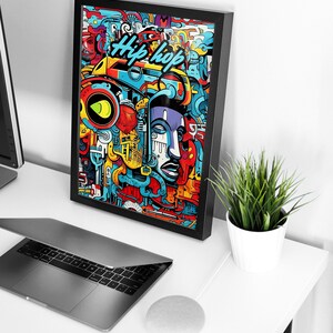 Hip Hop Wall Art for Rappers, Printable Music Poster, Digital Poster ...