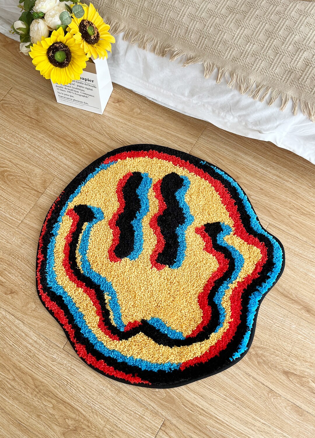 Funny Face Rug Custom Rugs Home Accessories Cool and Etsy