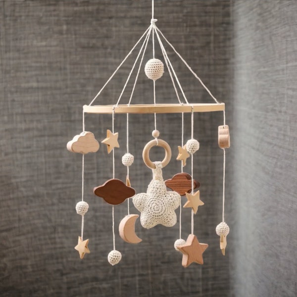 Wooden Baby Mobile Etsy