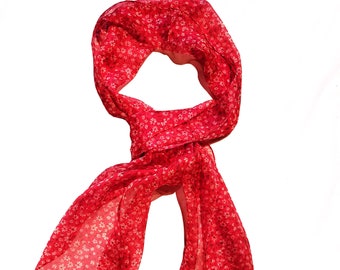 Silk scarf Sciallflore women's chiffon scarf made of 100% silk from Posh Gear