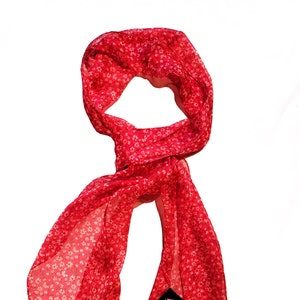 Silk scarf Sciallflore ladies chiffon scarf made of 100% silk by Posh Gear