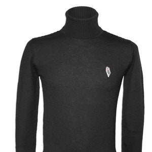 Alpaca men&#39;s turtleneck sweater Colloalto made of 100% alpaca wool by Posh Gear