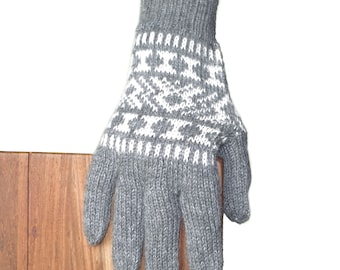 Alpaka Fingerhandschuhe Guantofigura Handschuhe Damen Herren aus 100% Alpakawolle von Posh Gear