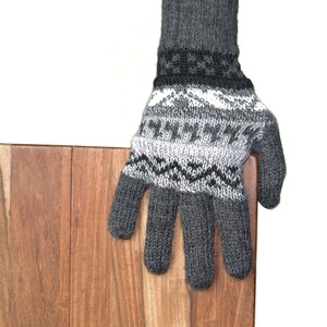 Alpaca finger gloves Guantilissi gloves women men made of 100% alpaca wool by Posh Gear image 6