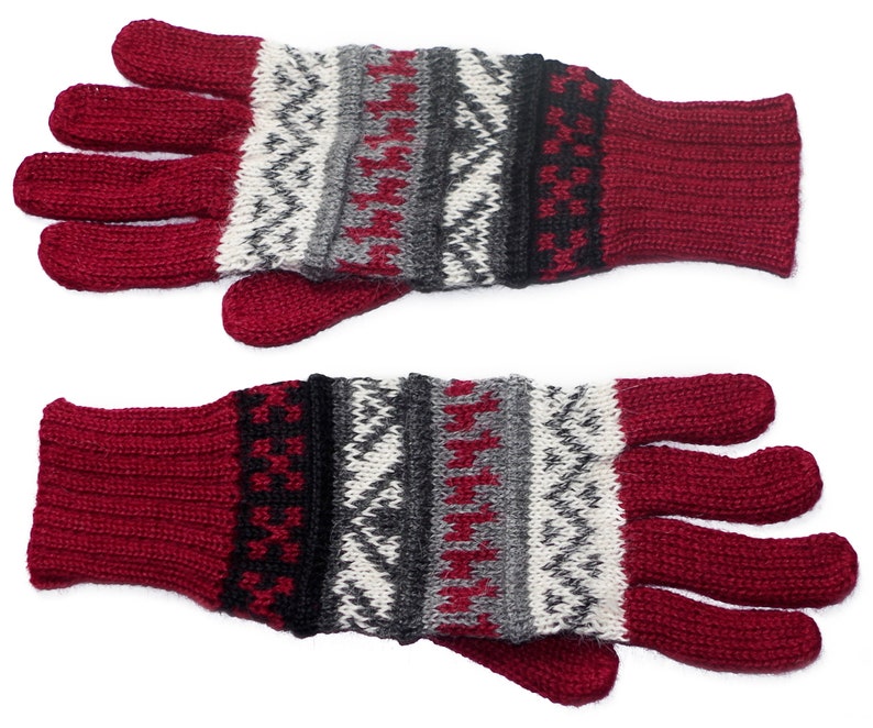 Alpaca finger gloves Guantilissi gloves women men made of 100% alpaca wool by Posh Gear image 7