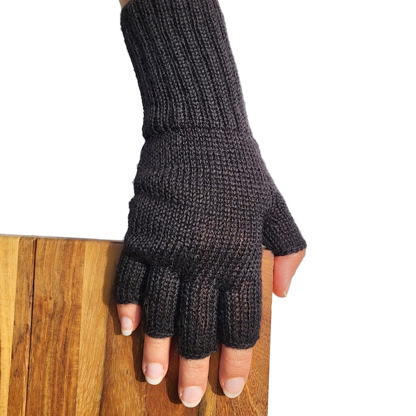 Alpaka Fingerhandschuhe Guantiless Handschuhe Damen Herren aus 100% Alpakawolle von Posh Gear