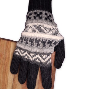 Alpaca finger gloves Guantilissi gloves women men made of 100% alpaca wool by Posh Gear image 10