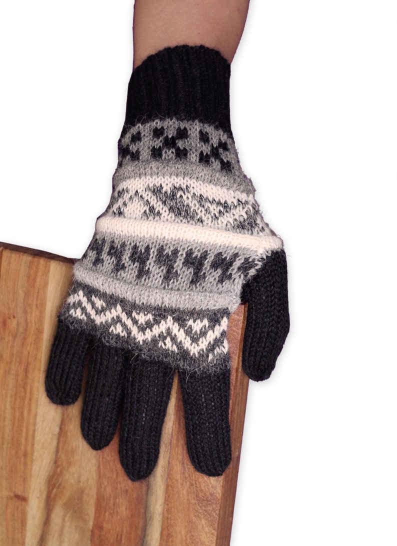 Alpaca finger gloves Guantilissi gloves women men made of 100% alpaca wool by Posh Gear image 10