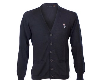 Pull pour homme en alpaga cardigan en 100 % laine d'alpaga par Posh Gear