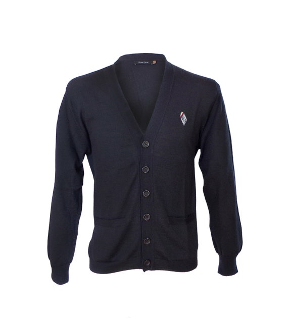 アルパカ カーディガン Posh Gear の 100% アルパカ ウール製メンズ 