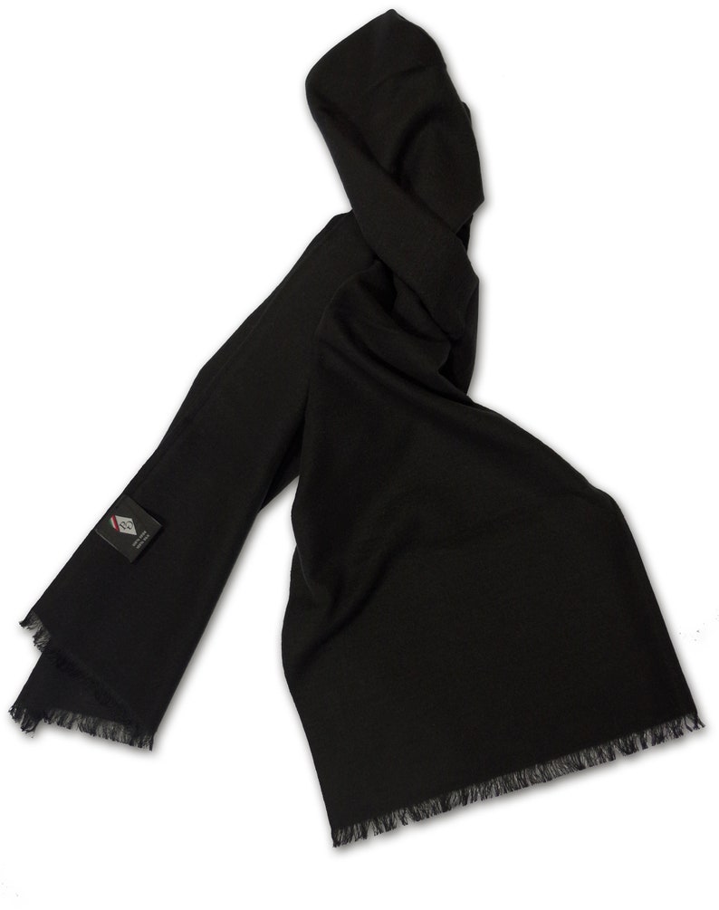 Silk scarf Setafina unisex scarf Silk made of 100% silk from Posh Gear Black